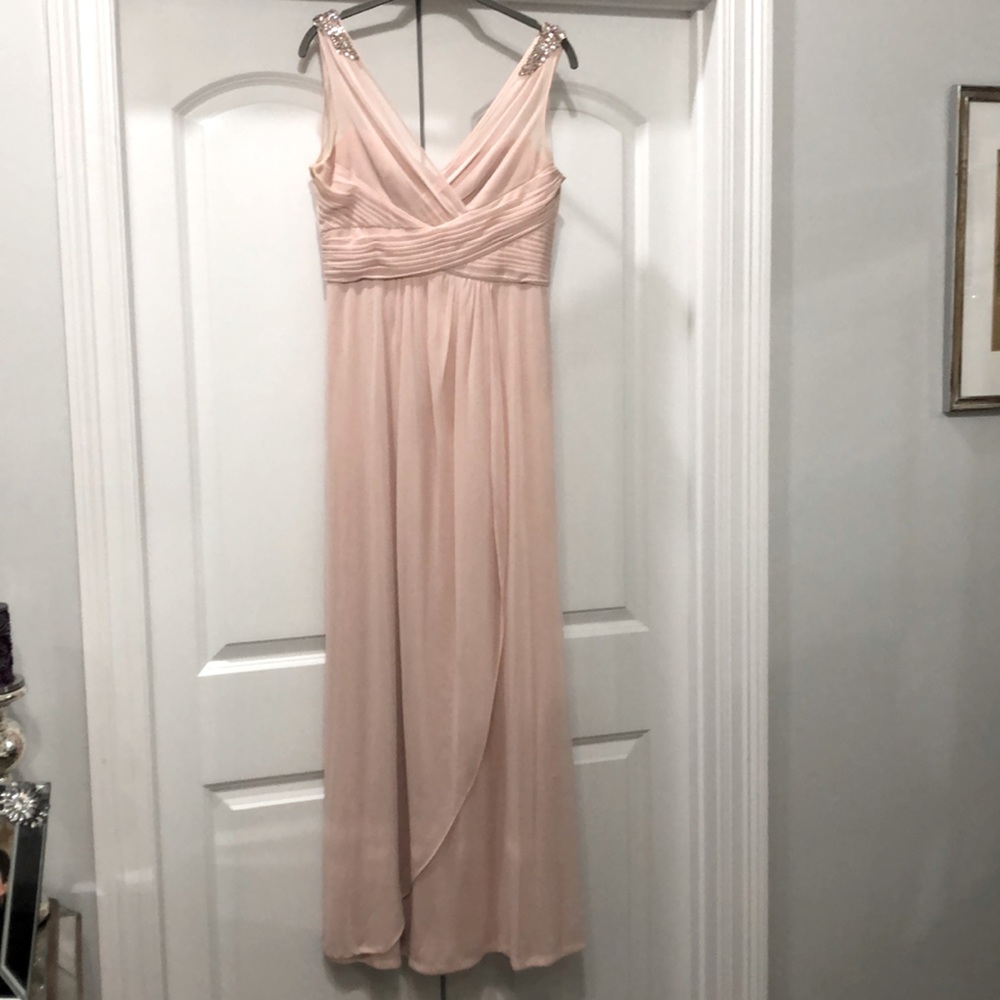 Adrianna Papell Pale Pink Bridesmaids Dress